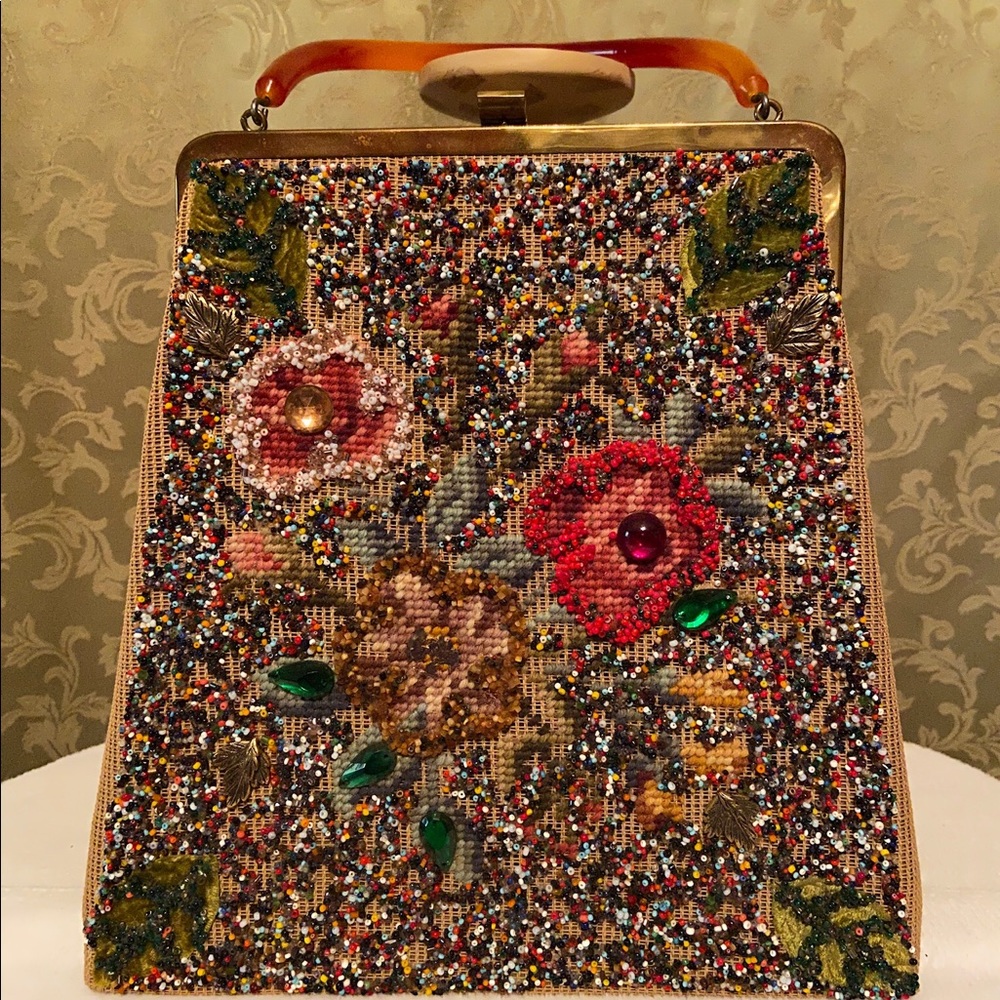 Soure’ Bag NY Beaded Handbag 50’s/60’s.